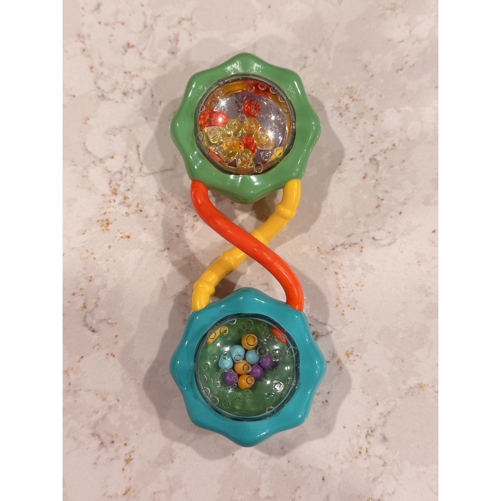 Bright Starts Grab and Spin Rattle Infant Sensory Toy Multi-Color‎ 8672-8188